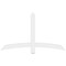 Ekena Millwork Bellingham Architectural Grade PVC Gable Bracket, 60"W x 35"H x 2"D x 4"F, 14/12 Pitch GBP060X35X0204BEL00 - alternate 4